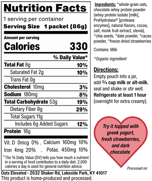 Chocolate Covered Strawberry - Limited Edition (Overnight Oats)