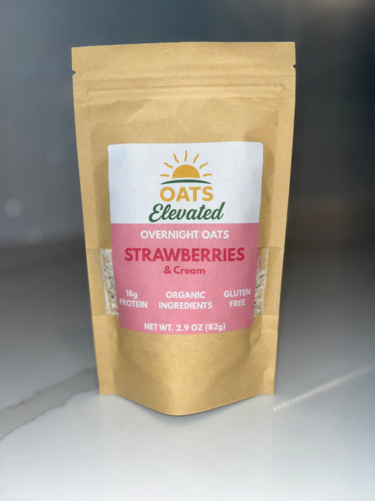 Strawberries & Cream (Overnight Oats)