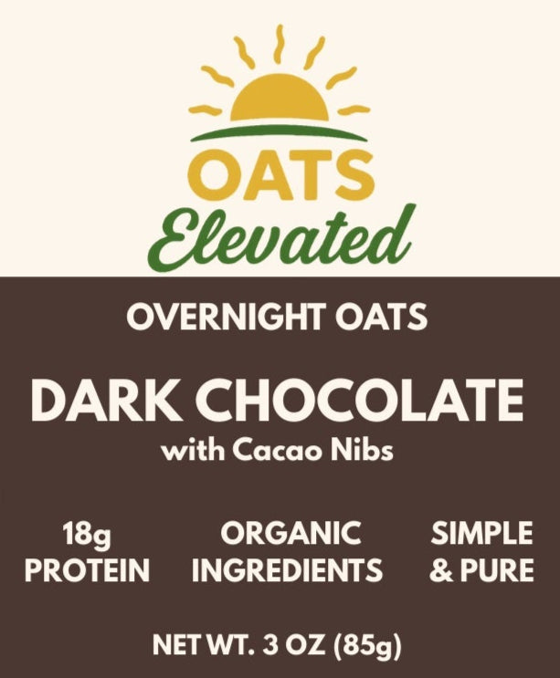 Dark Chocolate with Cacao Nibs (Overnight Oats)