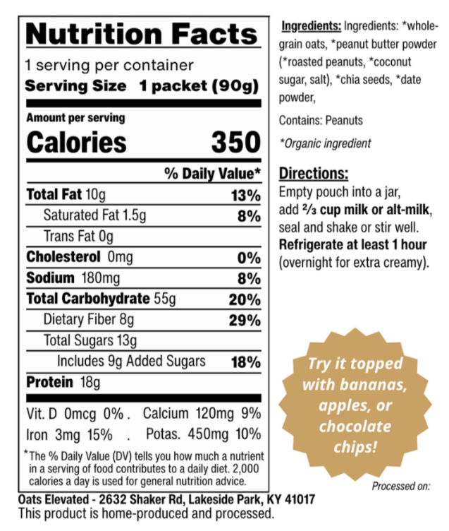 Peanut Butter (Overnight Oats)