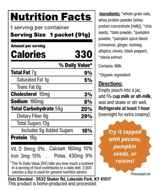 Pumpkin Spice - Limited Edition (Overnight Oats)