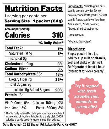 Strawberries & Cream (Overnight Oats)